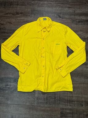 Versus By Versace Yellow Button-Up Shirt